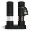 LARS NYSØM Set Macina Sale e Pepe Elettrico | Macinapepe e Macinasale Automatici con Macina in Ceramica Regolabile | Macina Spezie a Batteria (Carbon Black)