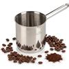 ROSMARINO Teiera per moka a induzione, in acciaio inox, 1225 ml, modello 2025, moderna caffettiera turca Cezve con fondo in acciaio a 3 strati (1225 ml)