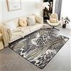 Homemissing Tappeto con stampa leopardata, tappeto decorativo con ghepardo, tappeto safari con animali selvatici marrone, tappetino per interni, 150 x 200 cm