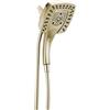Delta Faucet 5 Getti In2ition Doppio Soffione Doccia con Spray Palmare Soffione Doccia H2Okinetic con Tubo Flessibile Soffioni Doccia Doccetta Magnetica Lumicoat Nichel Lucido 58474-PN-PR25