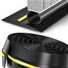 Helangel Guarnizione per Porta Garage Helangel, 4,8M/18MM, PVC Nero, Sigillo Universale, Antipioggia