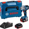 Bosch Professional 18V System Avvitatore a massa battente a batteria GDS 18V-450 HC (coppia di serr. 450 Nm, coppia di distacco 800 Nm, incl. 2 batt. 5.0 Ah, caricabatt. rapido GAL 18V-40, L-BOXX)