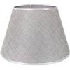 DULEE 11.8 Inch E27/E14 Screw Paralume da Tavolo Tessuto Fatto a Mano Paralumi da Terra,Semplice Lampada da Tavolo,Paralume da Comodino,(Top)18cm x (Height)20cm x (Bottom)30cm,Grigio
