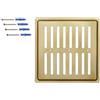 DEMLOU - Griglia di Ventilazione Regolabile 25 x 25 cm, Oro RAL 1036.