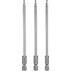 QUARKZMAN 3pz H3,0 Chiavi a Brugola per Punte da Trapano 3mm Punte Metriche Piane 1/4 Attacco Esagonale 150mm (6) Punta Cacciavite Esagonali Magnetico Lungo Industriale per Viti