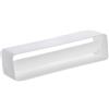 EUROPLAST 220x55mm Raccordo/Connettore con Valvola Antiritorno per Tubo Rettangolare - PVC