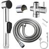 ANBOO Set per bidet Doccetta a mano con rubinetto, valvola di commutazione, acciaio inox di alta qualità, per lavandino con tubo doccia 150 cm, bagno e cucina