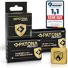 PATONA 2X Protect Batteria per Sony NP-BX1 NPBX1 DSC-RX100, 1090mAh | Batteria con box protettivo per CyberShot DSC RX1 RX100 I-VII HX50 HX60 HX80 HX90 HX99 HX400V WX300 WX500 HDR AS50 CX240