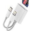 Kefiany Lettore schede USB C Lightning a SD Micro SD (2 in 2) TF Card Reader per iPhone 16 15 14 13 per iPad Tipo C Adattatore per Apple Digital Fotocamera Foto Memoria Cavo Thunderbolt Compatibile con