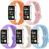 CHULN 5 Pezzis Cinturino Compatibile con Huawei Band 9/Huawei Band 8, Regolabile Sportivo Silicone Impermeabile Bracciale per Huawei Band 9/8. (No host)