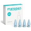metapen Punte per Penna 4 Pezzi Compatibile con Apple Pencil 2 Gen/1 Gen/Pro,Logitech Stylus, metapen A8/A11/AIR 8/A14/D1/Punte per iPad Durevoli, Punte per Penna Altamente Sensibili