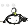 HYSHIKRA Auricolare radio di sicurezza compatibile con Motorola TLKR-T60 T80 T82 T-92 H2O T80 Extreme T82 Extreme Walkie Talkie, leggero, a forma di G con microfono (Verde, 1 PACK)