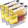 ESMONLINE 3 cartucce per stampante compatibili sostituisce Brother LC-980 LC-985 LC-1100 DCP-J 515 MFC-J 220 MFC-J 265 MFC-J 410 MFC-J 415 (Giallo)