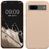 kwmobile Custodia Compatibile con Google Pixel 8a Cover - Back Case per Smartphone in Silicone TPU - Protezione Gommata - coconut swirl