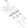 Kefiany Adattatore da USB C a Jack Cuffie da 3,5 mm (3 in 1) Connettore Caricatore Cuffie Tipo C per iPhone 16 15 Pro Compatibile con Samsung Type C Cavo audio Microfono per Apple Ausiliario Dongle Doppie