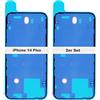 IS-TECK Set di 2 adesivi di ricambio per iPhone 14, 15, 16 Plus, Pro Max, per cover posteriore e custodia, impermeabili, per iPhone 14