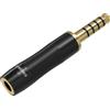 Linkidea Adattatore audio per cuffie 4,4 mm maschio bilanciato a 3,5 mm compatibile con Sony NW-ZX507 DMP-Z1 NW-ZX300A NW-WM1Z TA-ZH1ES, FIO M11, Lotoo PAW6000, lettore audio HIFIMAN R2R2000.