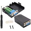 AAOTOKK VGA Vite Morsettiera Adattatore D-SUB 15 Pin 3 Filari DB15 VGA a 16 Pin/Vie Terminale Seriale Scheda di Breakout Connettore Modulo con Custodia (2 Pezzi)