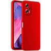 HULLIN Custodia per Telefono in Silicone Colorato, Adatta per POCO X4 GT (6.6) - Rosso Cina