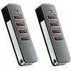 Generico Telecomando Cancello 868 MHz Compatibile con Sommer 4018V000 / 4018 Pearl, 4 Tasti con Rolling Code, Telecomando per Porta Garage Sommer, 2 Pezzi (2)