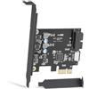 FARBOKO Scheda di espansione PCIe a 19 pin e USB tipo E, scheda di espansione PCIe USB 3.0 da 5 Gpbs per Windows