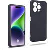 REY Cover in Gel TPU Nera per OUKITEL P1, Ultra Sottile 0,33 mm, Morbido Flessibile, Custodia Silicone