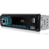 NHOPEEW Autoradio 1 Din con doppio Bluetooth - Radio Auto Supporto FM EQ 7 Retroilluminazione a colori - U Disk/AUX in/TF Card play/APP localizzare e trovare l'auto / MP3 / WMA/WAV/FLAC