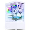 Spirit Of Gamer Spectra Gamer Custodia PC RGB - 3 ventole ARGB 120 mm incluse - Medium Tower Gaming vuoto vetro temperato 270° - (bianco)