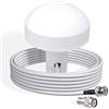 Bingfu Antenna GPS Barca Marino Funghetto BNC e TNC 5m Compatibile con Garmin GPSMAP MAP NavTalk StreetPilot Furuno Matsutec Trimble Ecoscandaglio Trasduttore Unità Ricevitore Modem GPS