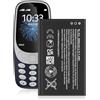 TQTHL Batteria agli ioni di litio da 3,7 V, 2000 mAh, BL-4UL, compatibile con telefono cellulare, smartphone, ricambio per Nokia BL-4UL