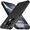 GIOPUEY Cover Compatibile con Oppo Find X9 PRO, Il Materiale TPU Ultrasottile Custodia, Anti Impronta Digitale Phone Case [Resistente all'Usura] [Antiscivolo] - Nero