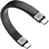 XMSJSIY Cavo corto USB C 240 W USB tipo C PD cavo dati di ricarica supporta 40 Gbps trasferimento dati USB 4 compatibile con Thunderbolt 4/3 8 K @60 Hz Audio Video Display per Smartphone Power Bank
