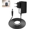 Synkris Adattatore di alimentazione universale 12 V 1 A 1,5 M Alimentazione universale AC 100-240 V 50/60 Hz DC 5,5 x 2,5 mm Caricatore compatibile Router TV Box CCTV Fotocamera Mini Fan Lampada da tavolo LED