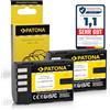PATONA 2x DMW-BLF19 DMW-BLF19E Batteria 1860mAh compatibile con Panasonic Lumix DC-G9 G9L G9EG G9LEG GH5 GH5L GH5M GH5S GH4 GH4A GH4H GH4M GH4R GH4U GH3 GH3A GH3H Sigma BP-61 DMWBLF19E DMW BLF19