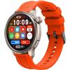 GIOPUEY Cinturini Compatibile con Balance, Morbido Silicone Cinturino [Resistente all'Usura] [Traspirante] - Orange