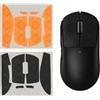 kwmobile Nastro Antiscivolo per Mouse da Gioco Compatibile con Logitech G PRO X Superlight 2 / G PRO X Superlight Griptape - Facile da Applicare e Sottile - 0,5 mm - nero/arancione