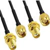 Qneneam 2X Cavo SMA Prolunga Antenna Wifi, 2M 4G Cavo SMA Maschio a Femmina RG174 Coassiale per Router 4G LTE Modem Smartphone Telecamera Sorveglianza Automobili Droni RTL SDR Ricevitori USB Navigazione GPS