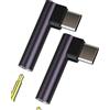 HOYULLI Adattatore USB C A Jack Cuffie 3.5mm(2 Pack)Auricolari Microfono AUX Audio Cavo Accessori Per IPhone15 Pro Type C Presa Adapter Compatibile Per Samsung SDoppiatore Headphone Per Apple Per iPad tp-3.5