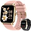 zhizhi Smartwatch Donna Uomo Orologio Fitness: Bluetooth Chiamata Risposta Vivavoce Impermeabile Digitale Smart Watch Tracker Cardiofrequenzimetro Spo2 Sportivo Calorie Contapassi per Android ios Telefono