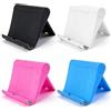LAIVIYA 4pcs Porta Cellulare da Tavolo Regolabile Universale,Supporto Telefono Pieghevole Antiscivolo in Plastica per Scrivania Compatibile con Smartphone e Tablet da 4 a 11 Pollici(Nero,Bianco,Blu,Rosa)
