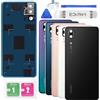 Eonpam Scocca Vetro Posteriore Sostituzione per Huawei P20 Originale Coperchio Copribatteria con Vetro Fotocamera+Ricambio Kit(Nero)