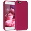 kwmobile Cover per Apple iPhone 6 / 6S Custodia - Back Case per Smartphone in Silicone TPU - Protezione Gommata - rosso melograno