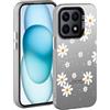YUXING Cover per Honor X8a - Custodia Telefono Cellulare Sottile Antiurto Motivo Artistico Moda Protezione Bumper Slim Case (Daisy)