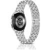 PaceBid 20mm Cinturino per Samsung Galaxy Watch 7/6/5/4(40mm 44mm)/Watch FE | per Samsung Galaxy Watch 6 Classic (43mm 47mm)/4 Classic/5 Pro 45mm, Donne Strass Metallo Cinturini di Ricambio