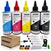 Cocadeex - Kit di ricarica per inchiostro compatibile con cartucce d'inchiostro Canon PG-560 CL-561 PG-540 CL-541 PG-540XL CL-541XL 560XL 561XL 540XL 541XL PG-40 CL-41 Series, 5 bottiglie