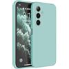 HAFFAN Custodia in Silicone TPU Compatibile con Samsung Galaxy S25+ / Samsung Galaxy S25 Plus (6.7 inches), Cover Case Protettiva per Cellulare - Ciano chiaro
