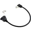 Cerrxian, cavo di prolunga da 30 cm Cat6 RJ45 maschio a femmina schermato di rete Ethernet con montaggio a vite. Up angle