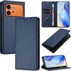 XINYEXIN Cover per Honor 600 5G / Honor 600 Pro 5G, Custodia Portafoglio in Pelle Cover Folio a Libro con Slot per Porta Carte Supporto Magnetica Flip Case - Blu scuro