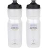 ZEFAL Sense Pro 80 x 2 Borraccia Bici Sport - Due Borracce Bici da Corsa MTB Gravel 800 ML - Borraccia Ciclismo - Premium e a Tenuta Stagna - Trasparente, 2 x 800ml