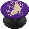 Y2K 90s Funny Cat Tomcat Kitten Art 90s Y2K Carino Sleepy Gatto Tomcat Stretching sotto Starry Tail PopSockets PopGrip Adesivo